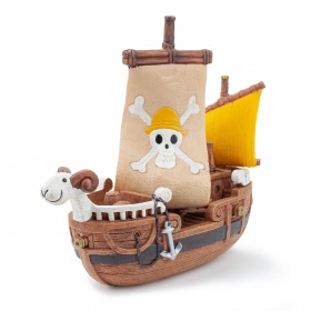 Decoração Barco Pirata para Aquário 15cm