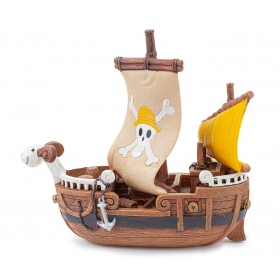 Décoration bateau pirate pour aquarium 15cm