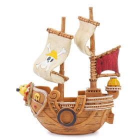 Adorno barco pirata para acuarios 18.5cm