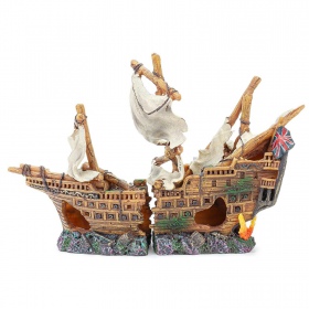 Happet - Aquariumdecoratie Schip 25cm