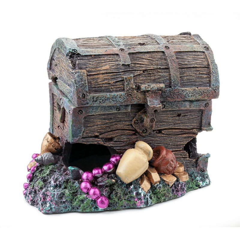 Happet aquarium treasure chest decoration