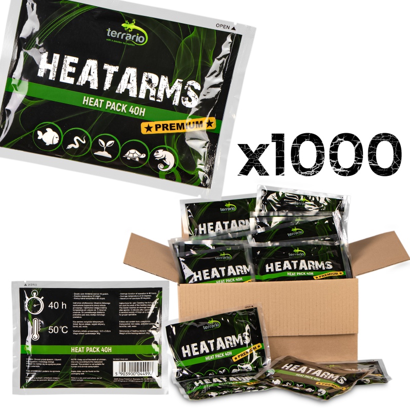 Terrario Heatarms Heat Pack 40H - ogrzewacz do transportu zwierząt - 1000 sztuk