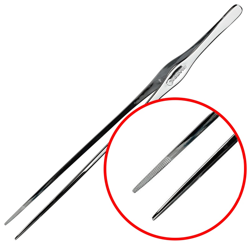 Aquapro stainless steel tweezers 33cm