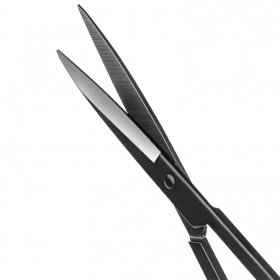 Aquapro straight black scissors 25cm