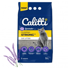 Areia para gato Calitti STRONG Lavanda