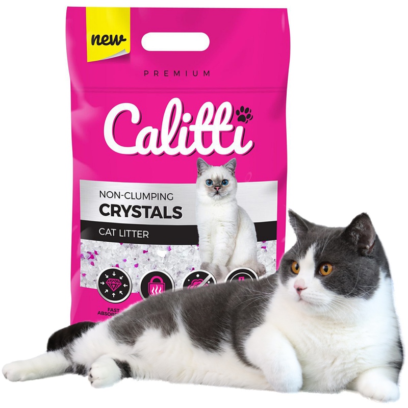 Calitti CRYSTALS - Silikonsand für Katzen