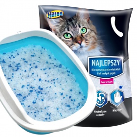 Litière pour chat Hilton en silicone 3,8l