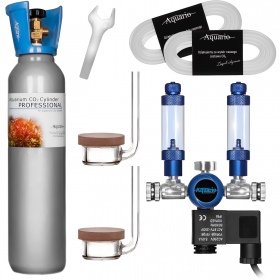 Aquario BLUE TWIN Professional - podwójny zestaw CO2 z butlą 8l