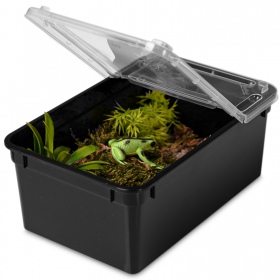 Terrario Reptiland Black 19x12x7,5cm - czarne terrarium faunarium