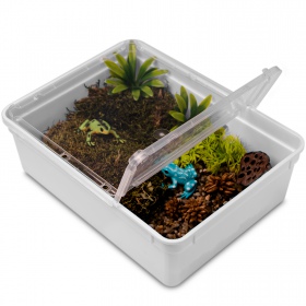 Terrario Reptiland hvitt terrarium 25x19x7.5cm