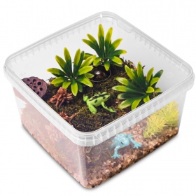 Terrario ReptiBox 19x19x12 cm - przeźroczyste terrarium