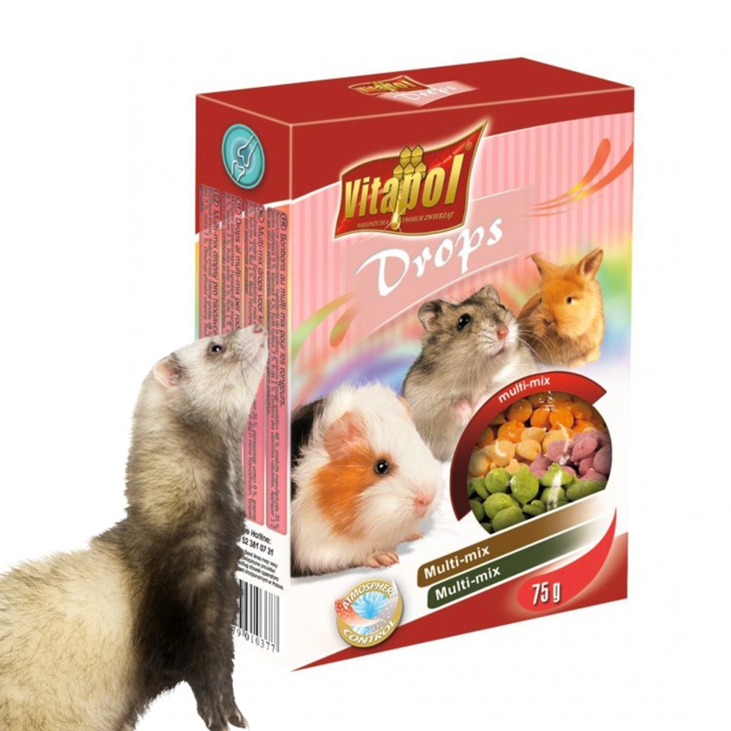 Vitapol - dropsy dla gryzoni mix 75g