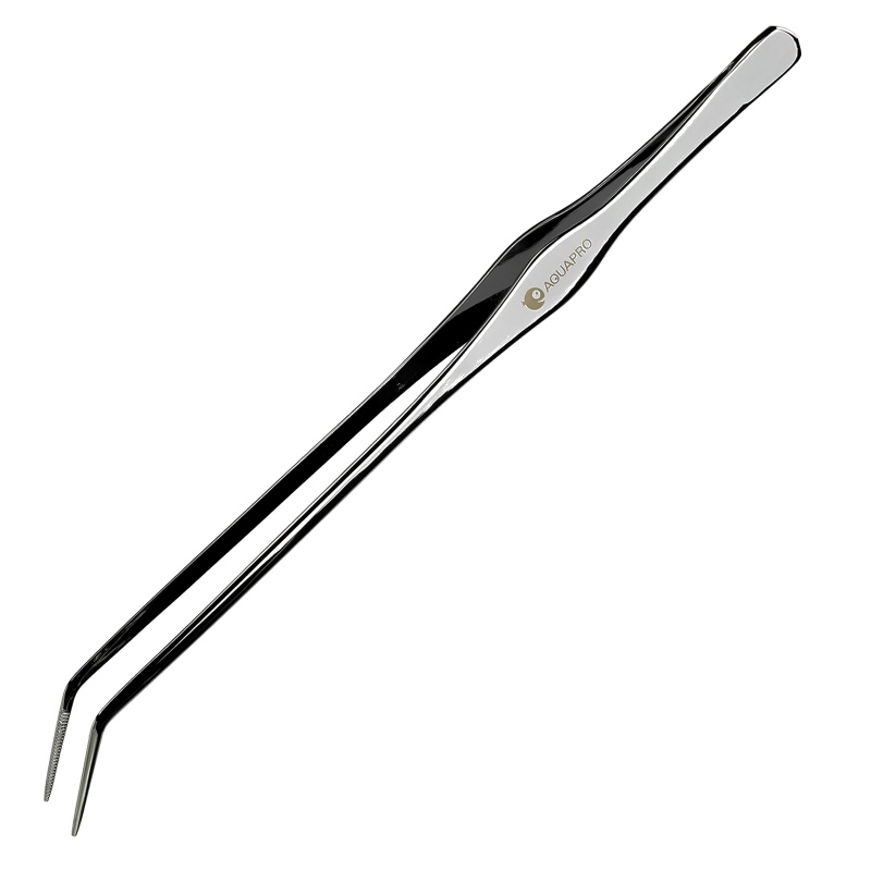 Aquapro curved tweezers 25cm