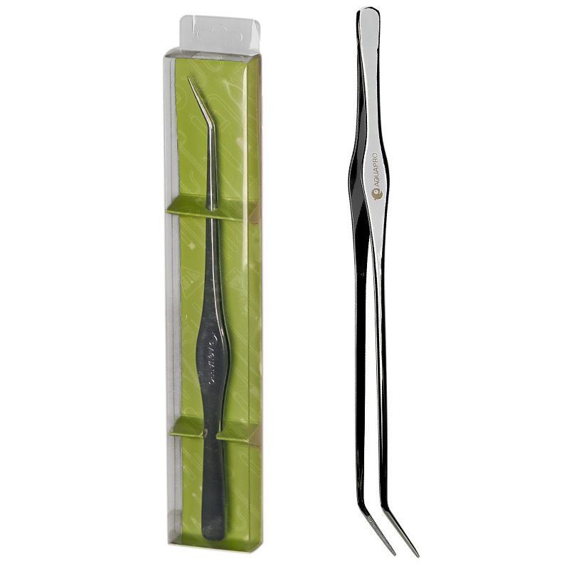 Aquapro curved tweezers 25cm