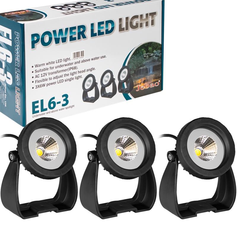 Jebao EL6-3 LED lighting for ponds