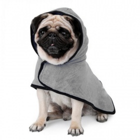 Manteau de séchage pour chien en microfibre