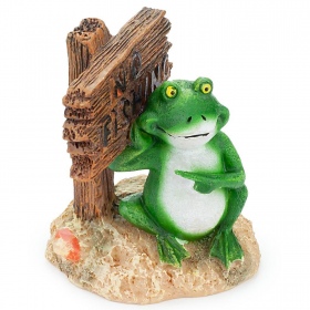 Figurine grenouille pour aquarium Happet