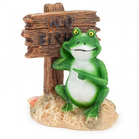 Happet Froschfigur für Aquarium, 6,5 cm