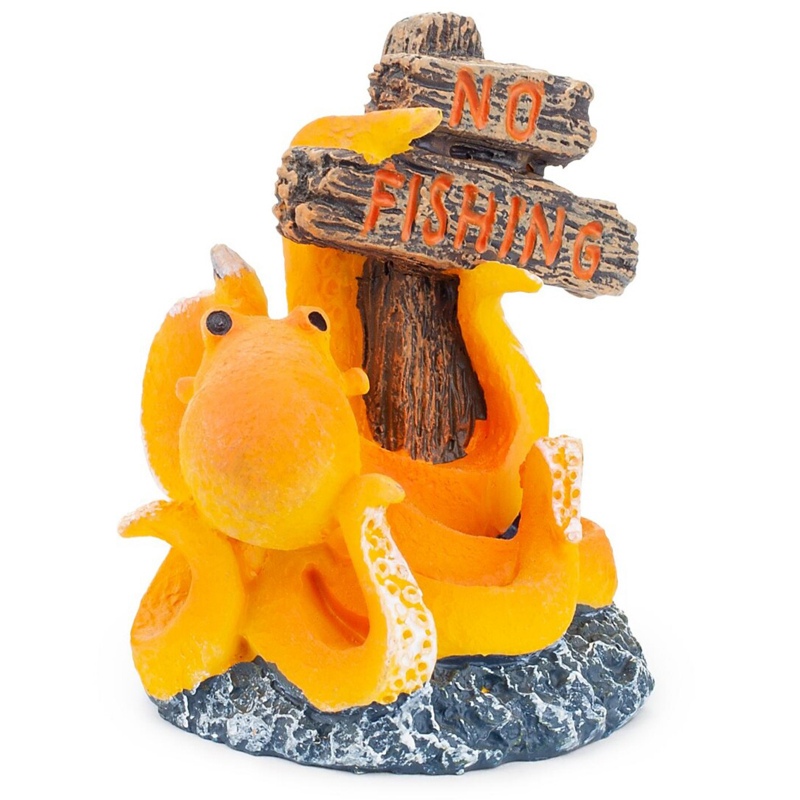 Figurine pieuvre pour décoration aquarium