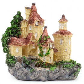 Happet Dekoration Schloss 8cm - Dekoration für Aquarium