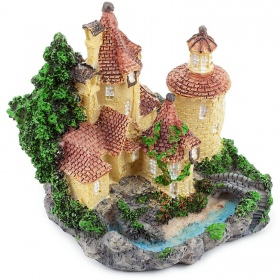 Adorno de acuario castillo Happet 8 cm