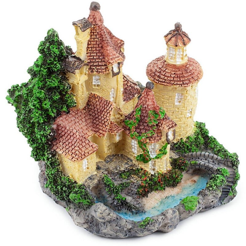 Happet aquariumdecoratie kasteel 8cm