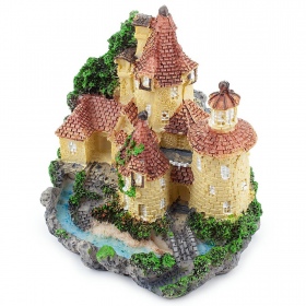 Adorno de acuario castillo Happet 8 cm