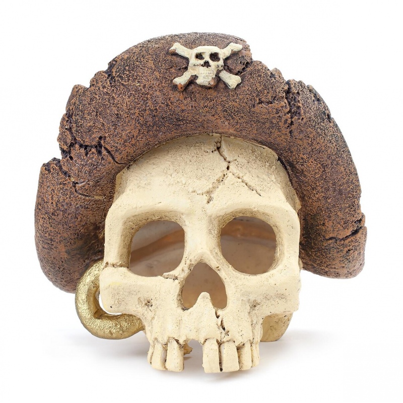 Happet aquarium skull decoration 15cm