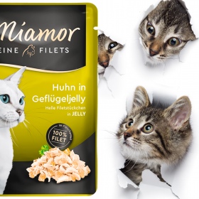 Miamor Filets Kylling i Fjærfjelgelé 100g