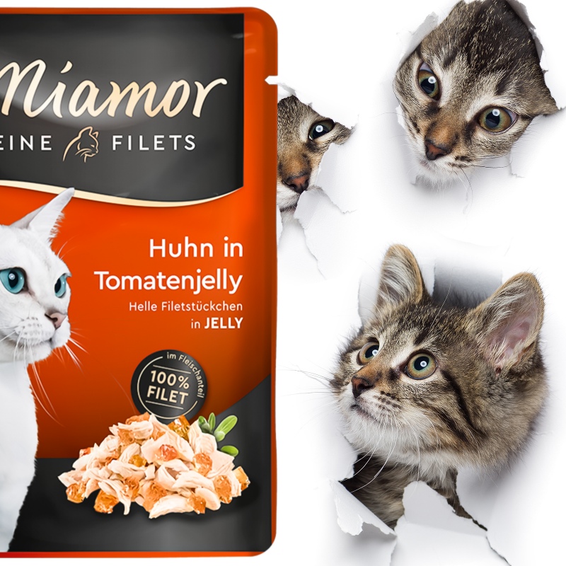 Miamor Filets Huhn i tomatgelé - 100g