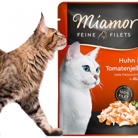 Miamor Filets Huhn i tomatgelé - 100g