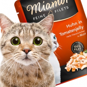 Miamor Filets Huhn i tomatgelé - 100g