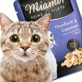 Miamor Tuna & Calamari Fillets 100g