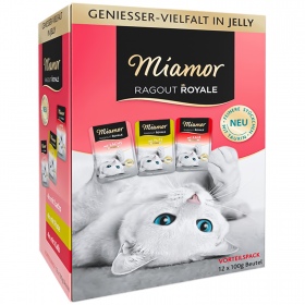 Miamor Royale 12pack - kalkoen, zalm, kalfsvlees