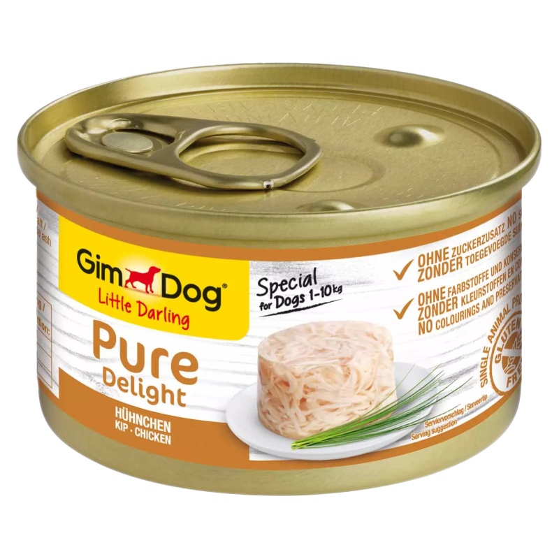 Gimdog für kleine Hunde - 85g Huhn in Gelee