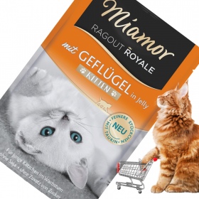 Miamor Royale Kitten met gevogelte in gelei