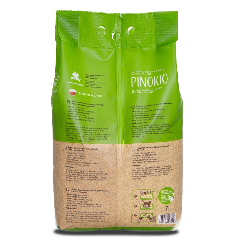 Granulés en Bois Pinokio 7l pour animaux