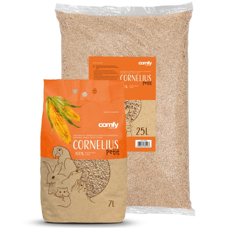 Comfy Cornelius Petit 7l - naturalny żwirek kukurydziany