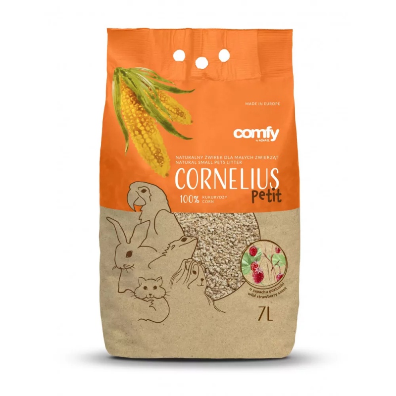 Comfy Cornelius Petit 7l - Poziomkowy żwirek