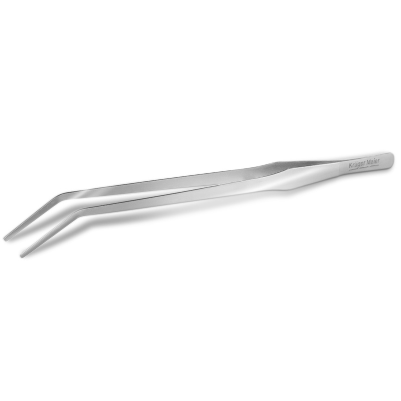 Kruger Meier 38cm Curved Tweezers