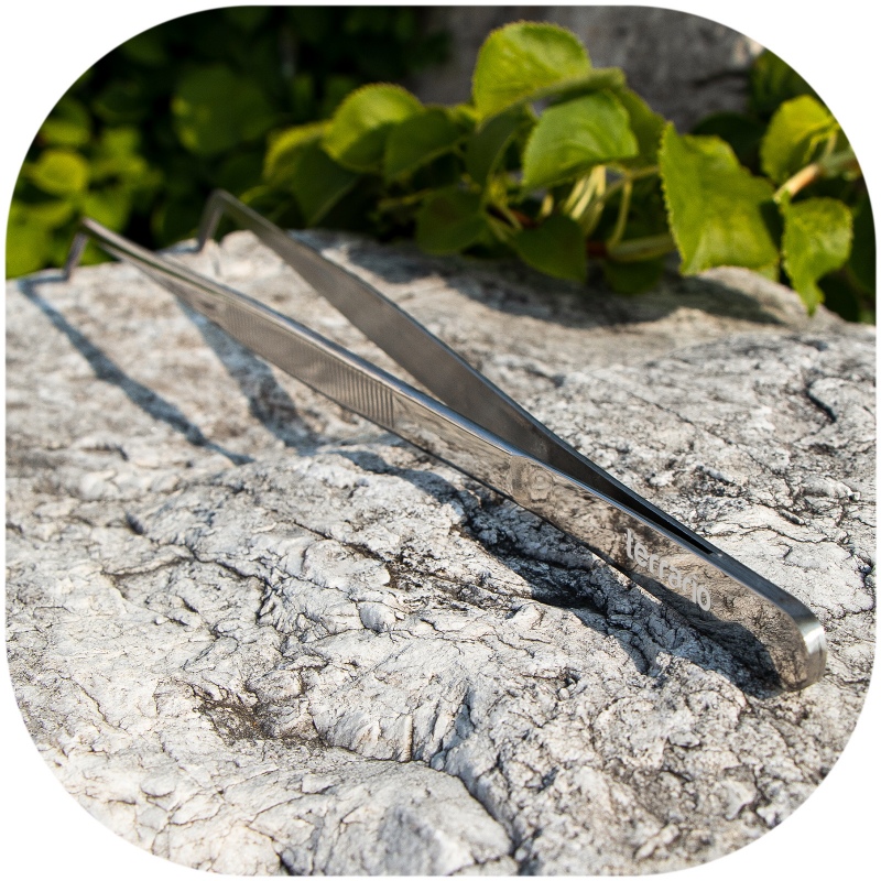 Curved waterproof terrarium tweezers - 20cm