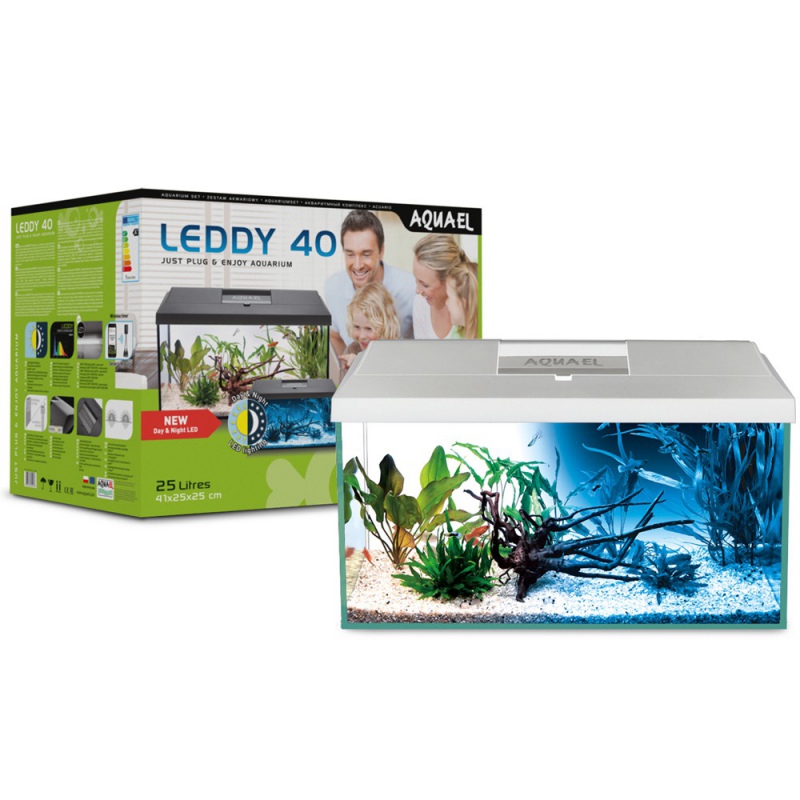 Acuario Aquael Leddy Plus 40 - Día y Noche