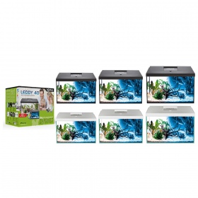 Aquael Leddy Plus 60 aquariumset in zwart