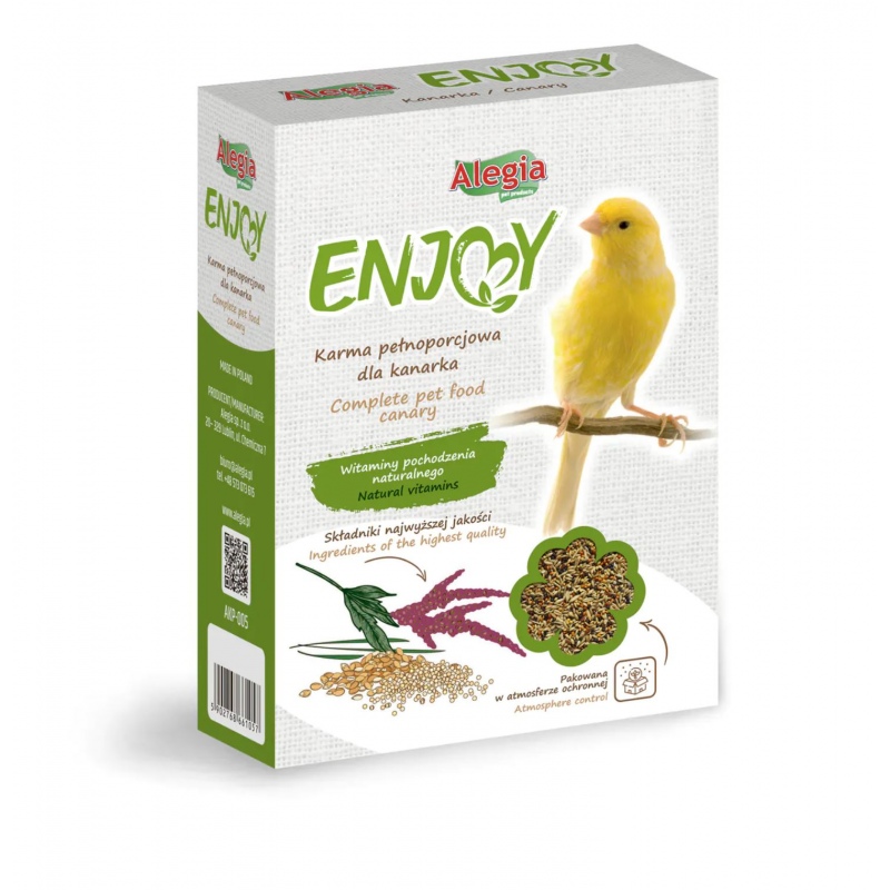 Ração Alegia Enjoy para canários 450g