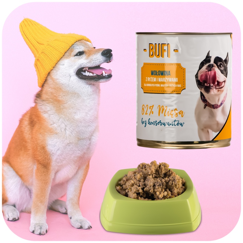 Bufi Karma für Hunde - 82% Rindfleisch