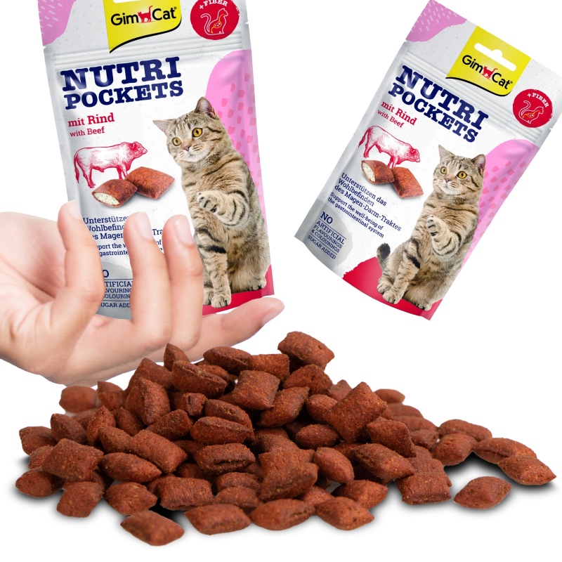 GimCat Nutri Pochets Fiber kattens favoritt