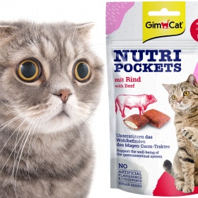 GimCat Nutri Pochets Fiber - kocie przysmaki na kłaczki