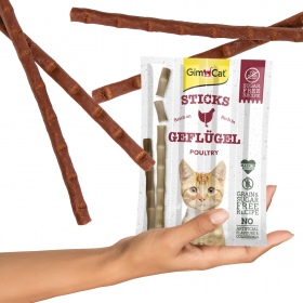 GimCat Sticks 95% Carne - Salsichas para Gatos