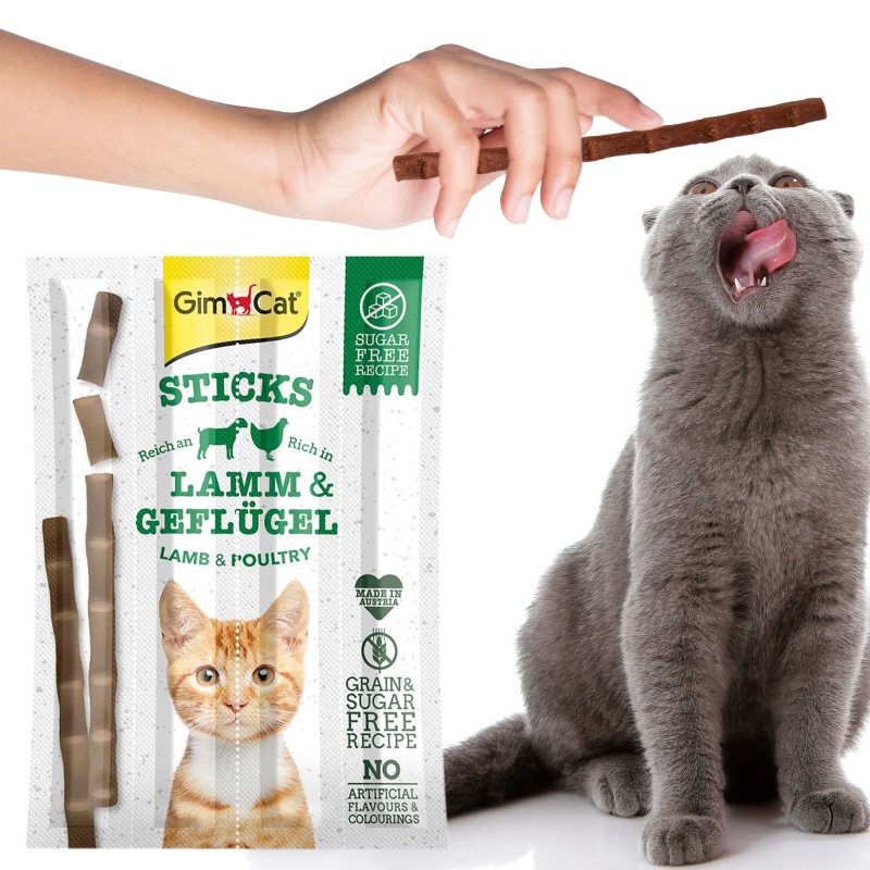 GimCat Sticks - Salsichas de Carne para Gatos