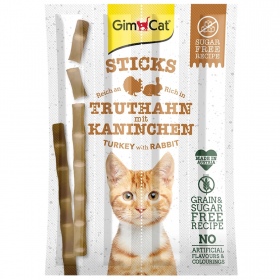 GimCat Sticks 95% Carne - Tacchino e Coniglio